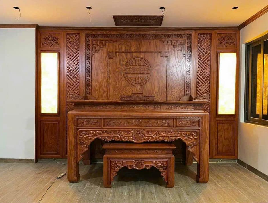 Mẫu vách thờ và xu hướng thiết kế phòng thờ hiện đại